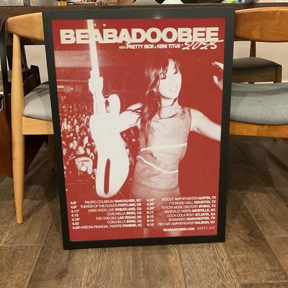 beabadoobee 2025 tour poster