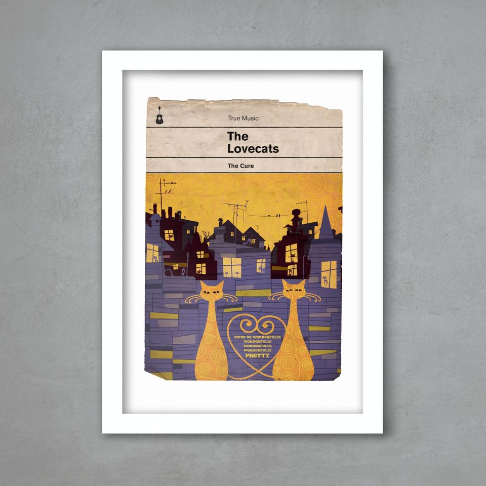 The Lovecats - The Cure Book Jacket print