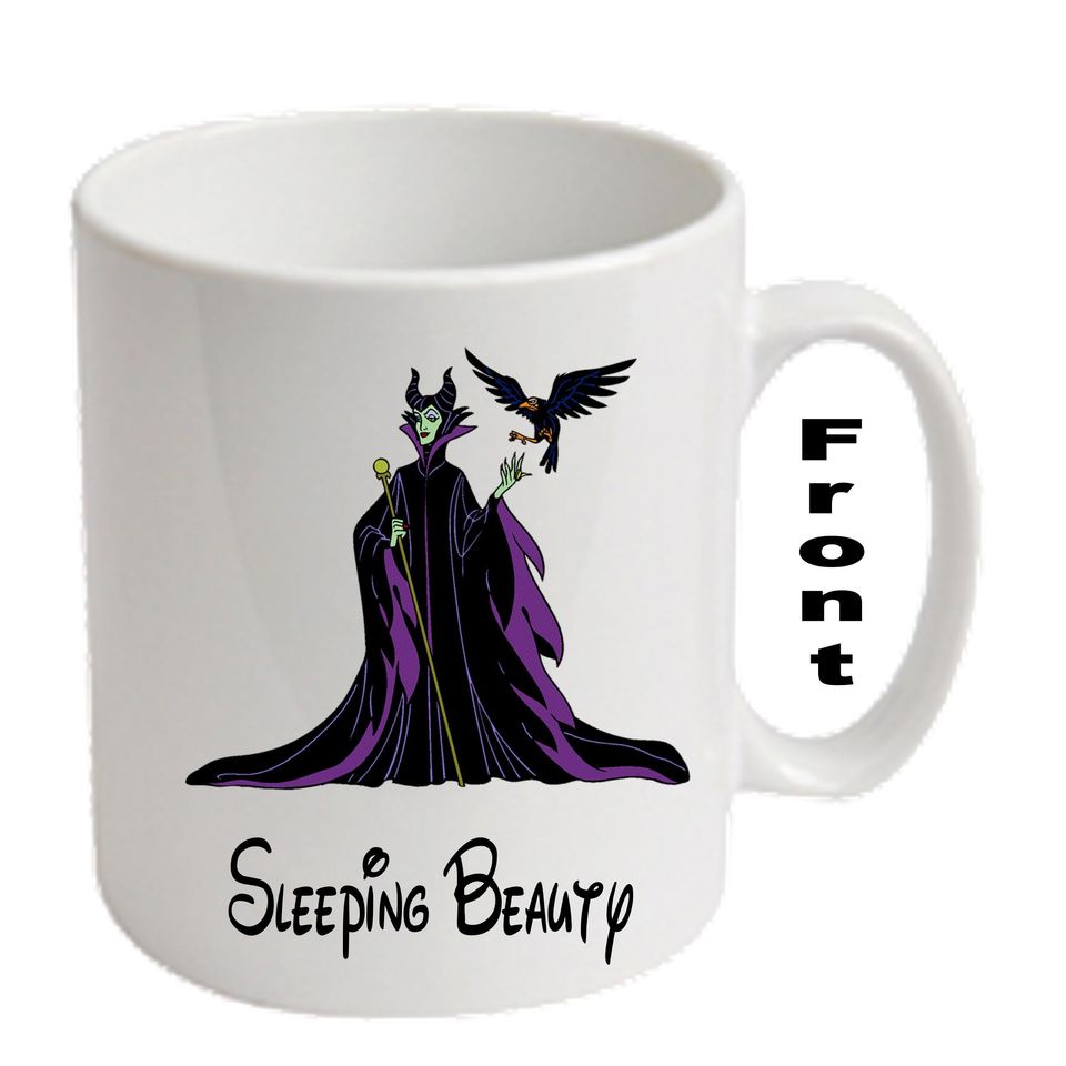 Printed Malificent & Diablo Mugs ~ SLEEPING BEAUTY Mugs