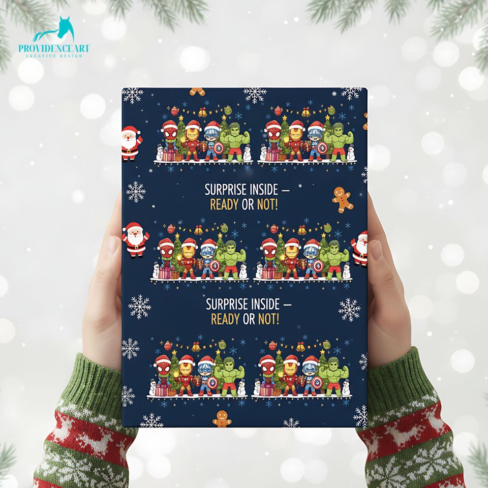 Hulk Christmas Wrapping Paper: Superhero Holiday Gift Wrap