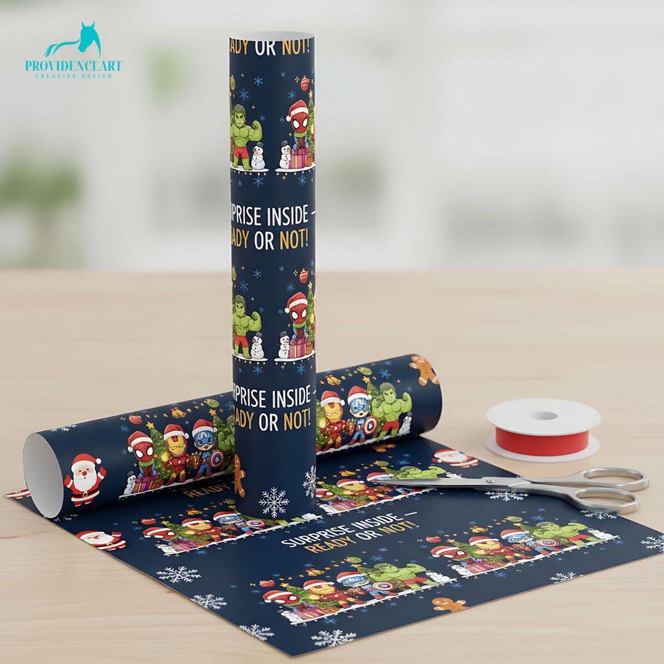 Hulk Christmas Wrapping Paper: Superhero Holiday Gift Wrap