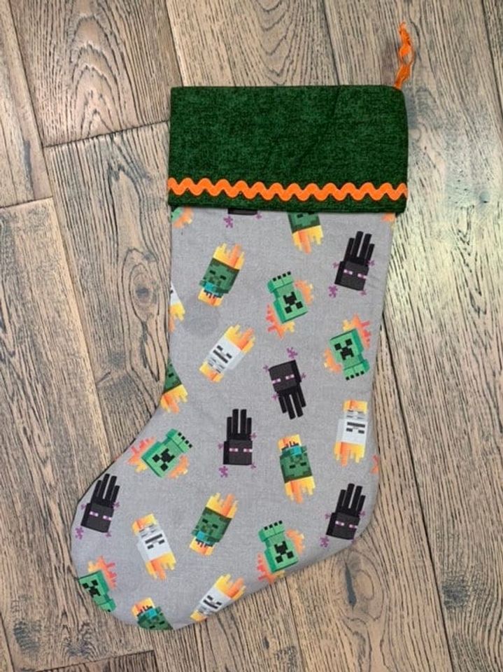 Minecraft Theme Stocking