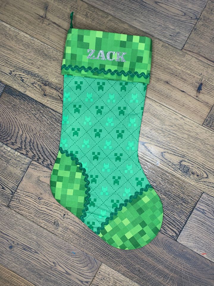 Minecraft Theme Stocking