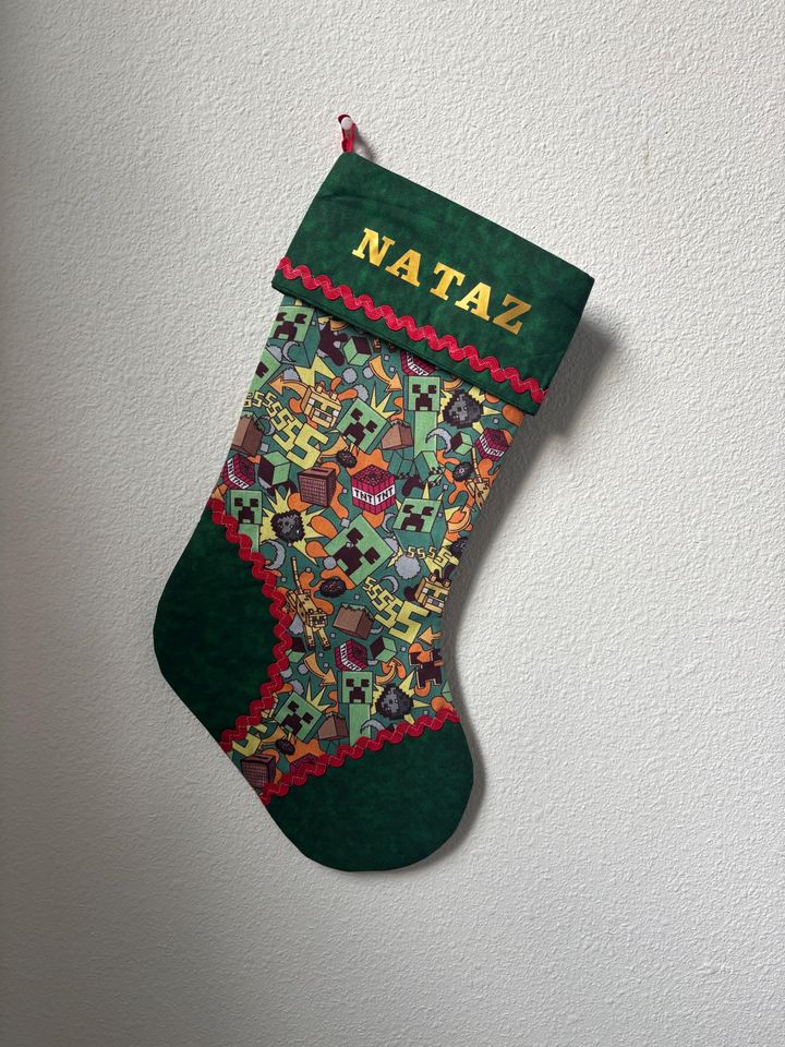 Minecraft Theme Stocking