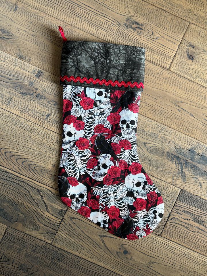 Ravens and Roses Stocking