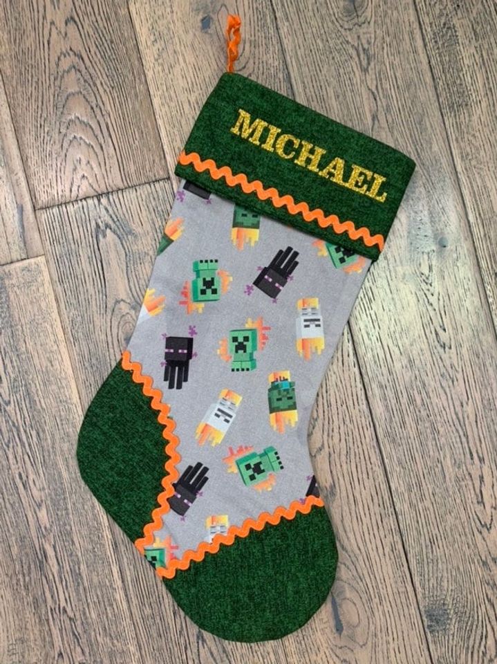 Minecraft Theme Stocking