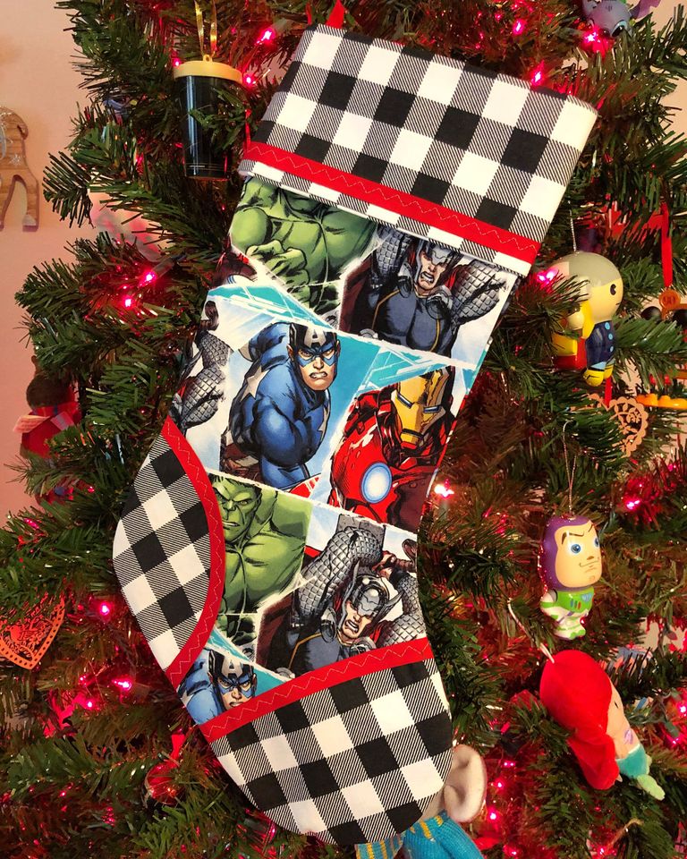 Superhero Theme Stocking