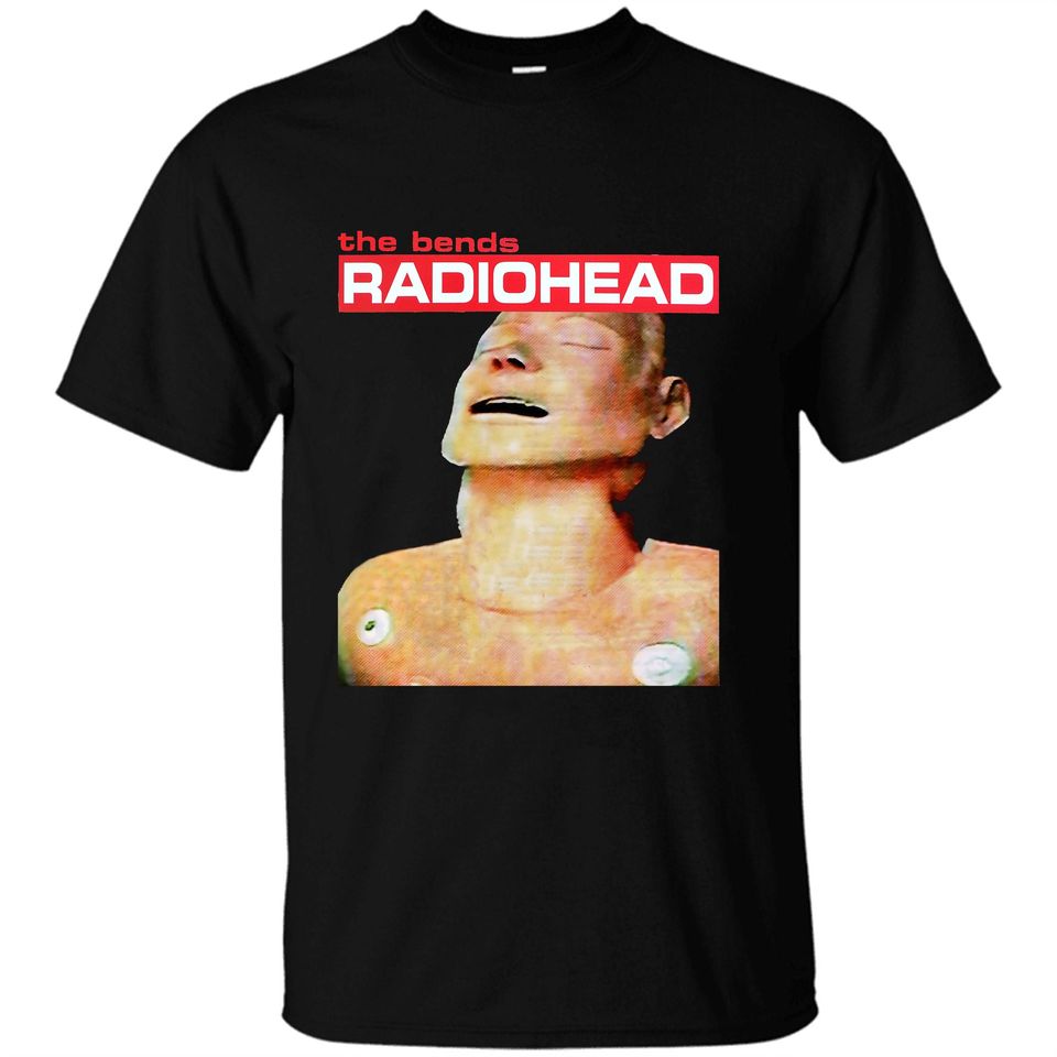 Radiohead The Bends logo basic T-shirt Rock band Unisex Black Shirt