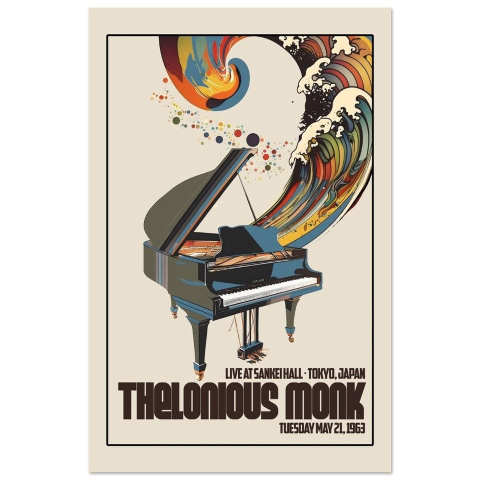 Thelonious Monk Concert Tour Poster, Japan 1963