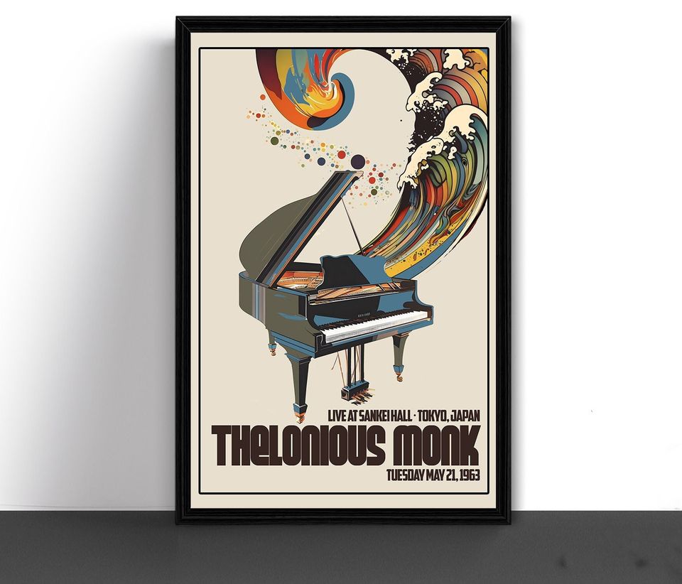 Thelonious Monk Concert Tour Poster, Japan 1963