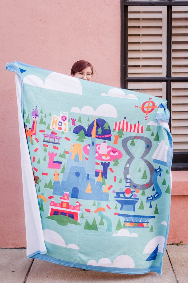 Magical map fleece blanket