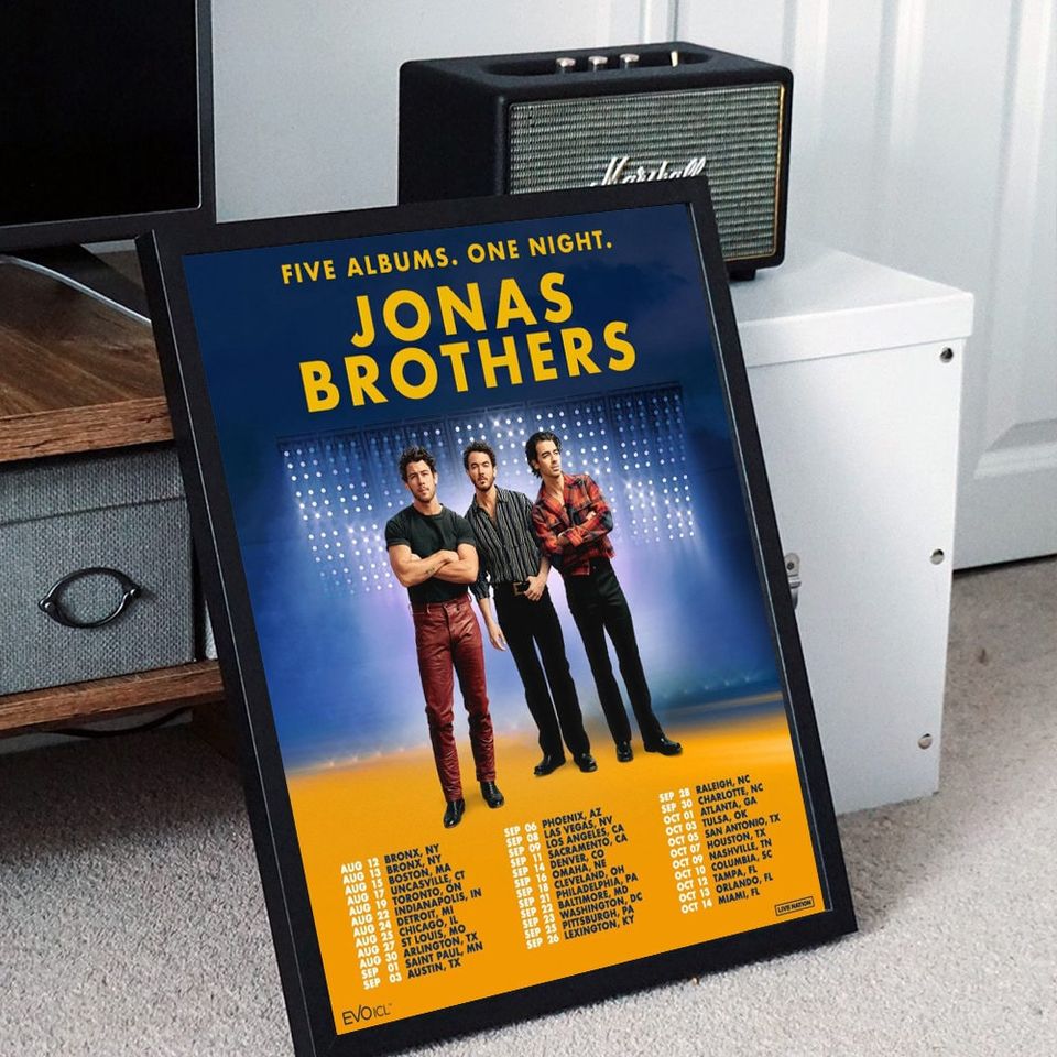 Jonas Brothers 2023 Tour Poster