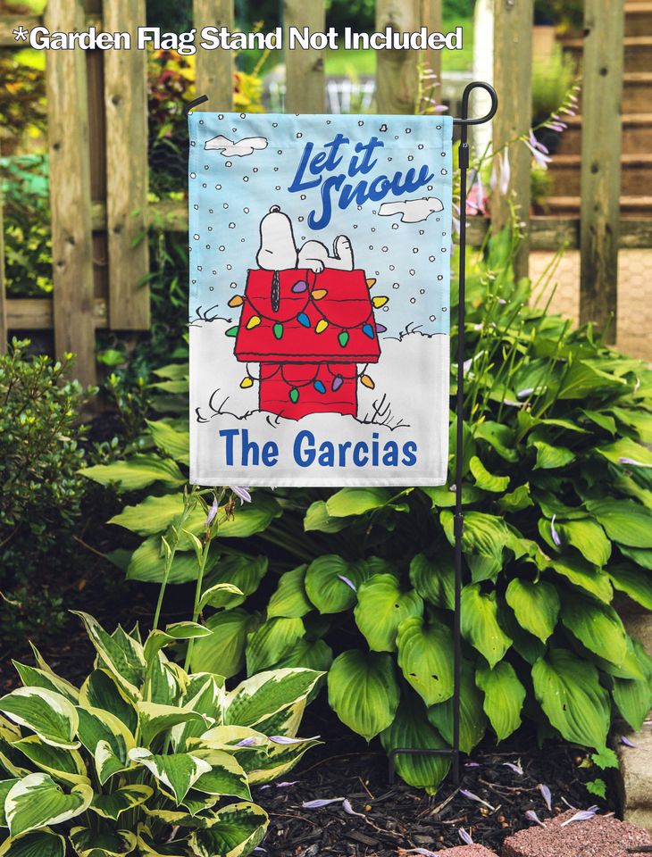 PEANUTS, Let it Snow Garden Flag