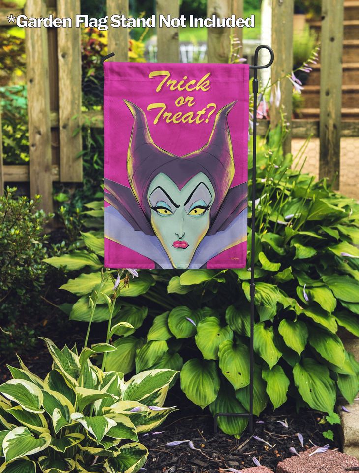 Disney Trick or Treat Maleficent Garden Flag