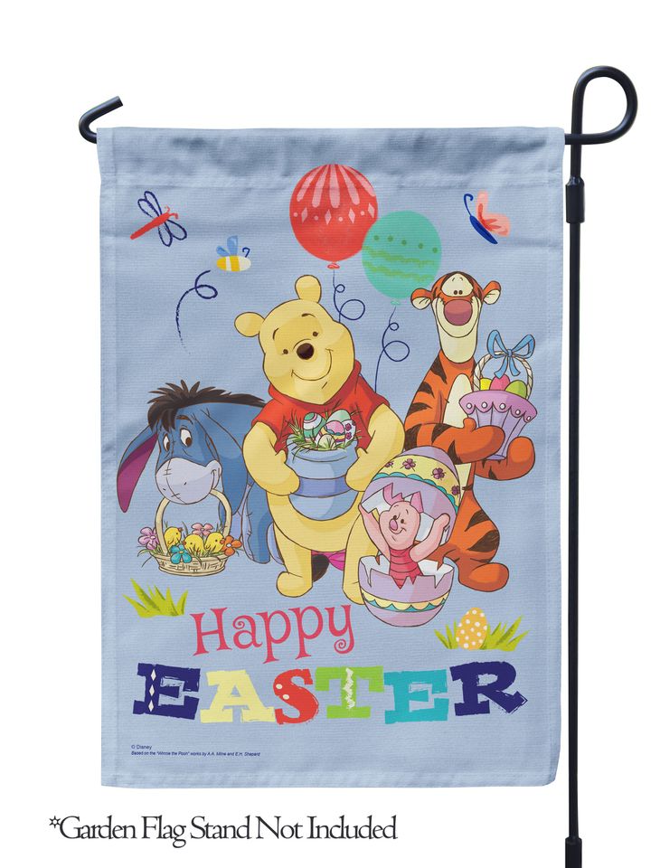 Disney, Winnie the Pooh Happy Easter Garden Flag