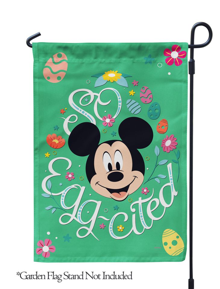 Disney, So Egg-Cited Easter Mickey Mouse Garden Flag