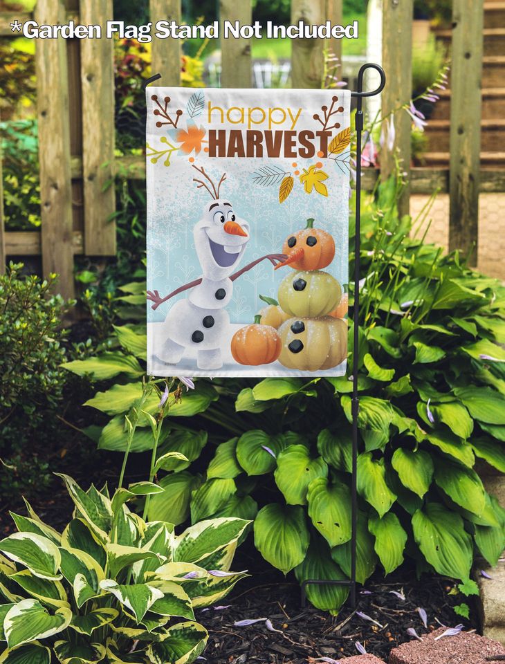 Disney Happy Harvest Olaf Garden Flag
