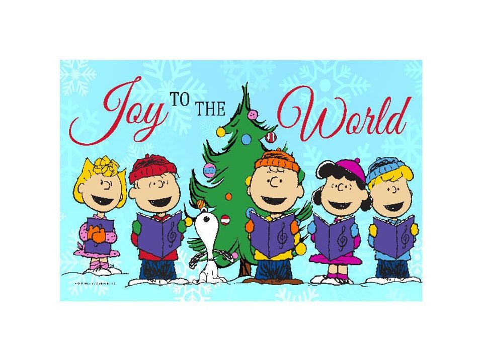 PEANUTS Group Carolers Doormat