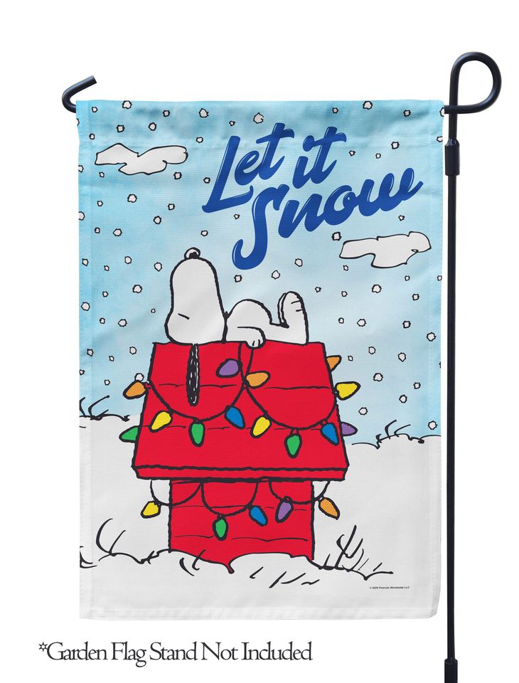 PEANUTS, Let it Snow Garden Flag