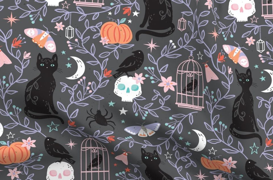 Halloween Bedding set, Vintage Halloween Decoration