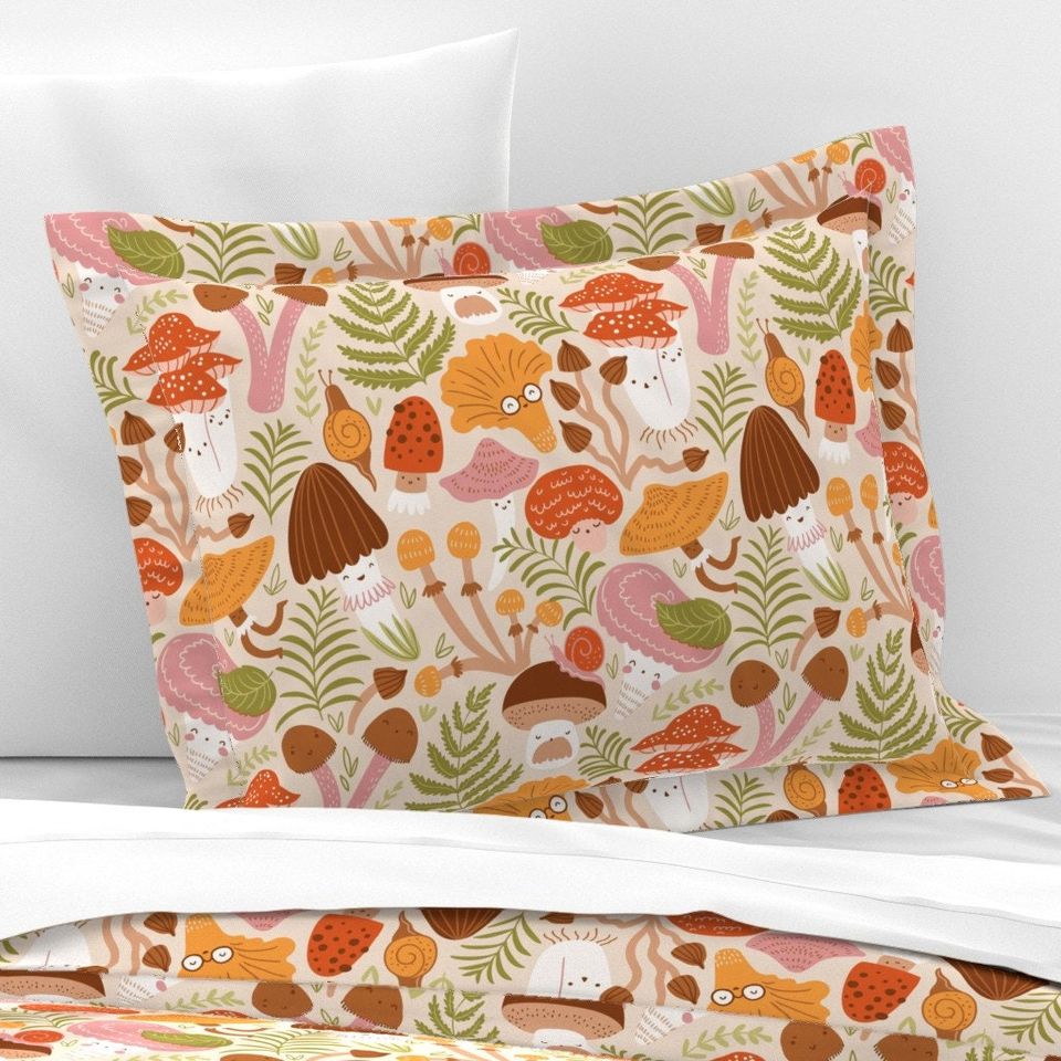 Mushroom Patterns Bedding Set -  Room Decoration