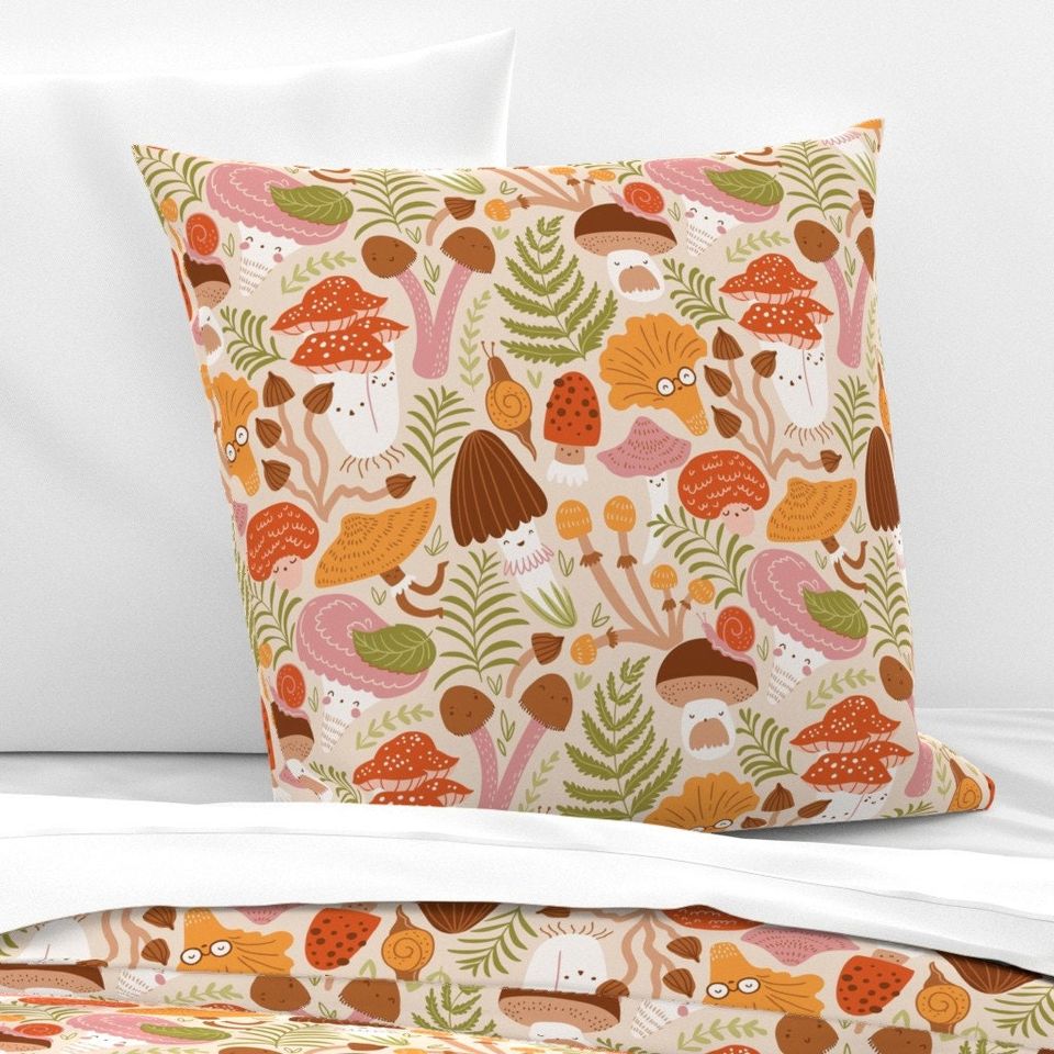 Mushroom Patterns Bedding Set -  Room Decoration