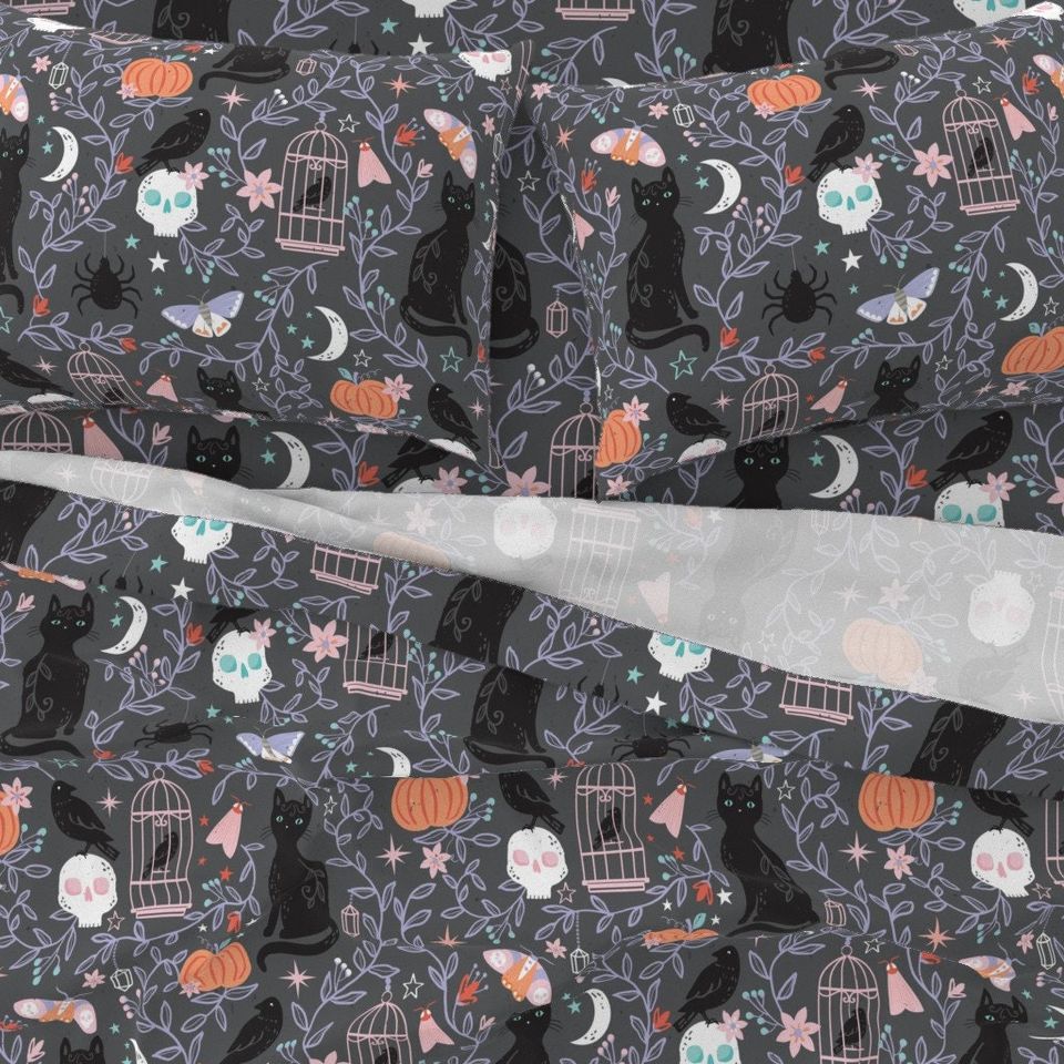 Halloween Bedding set, Vintage Halloween Decoration