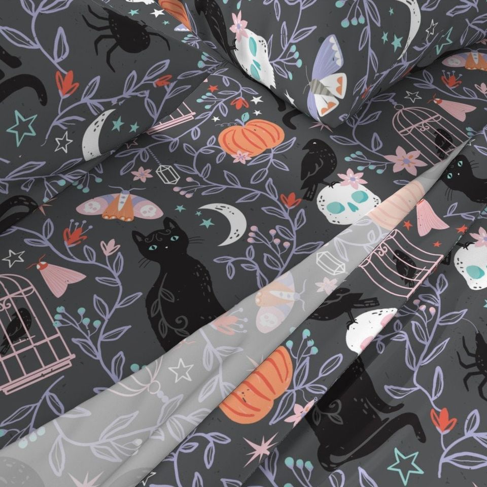 Halloween Bedding set, Vintage Halloween Decoration