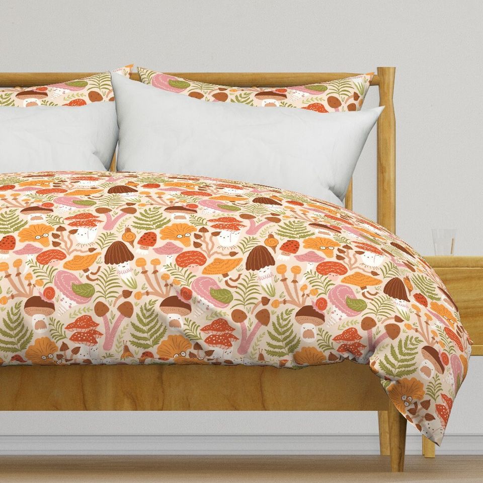 Mushroom Patterns Bedding Set -  Room Decoration