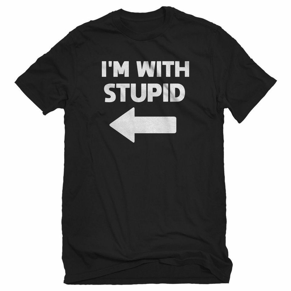 I'm With Stupid Left Unisex T-shirt