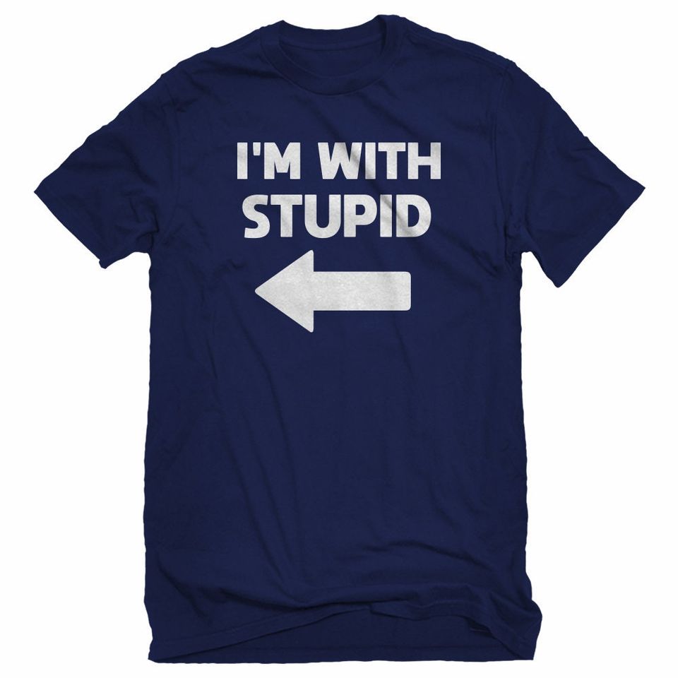 I'm With Stupid Left Unisex T-shirt