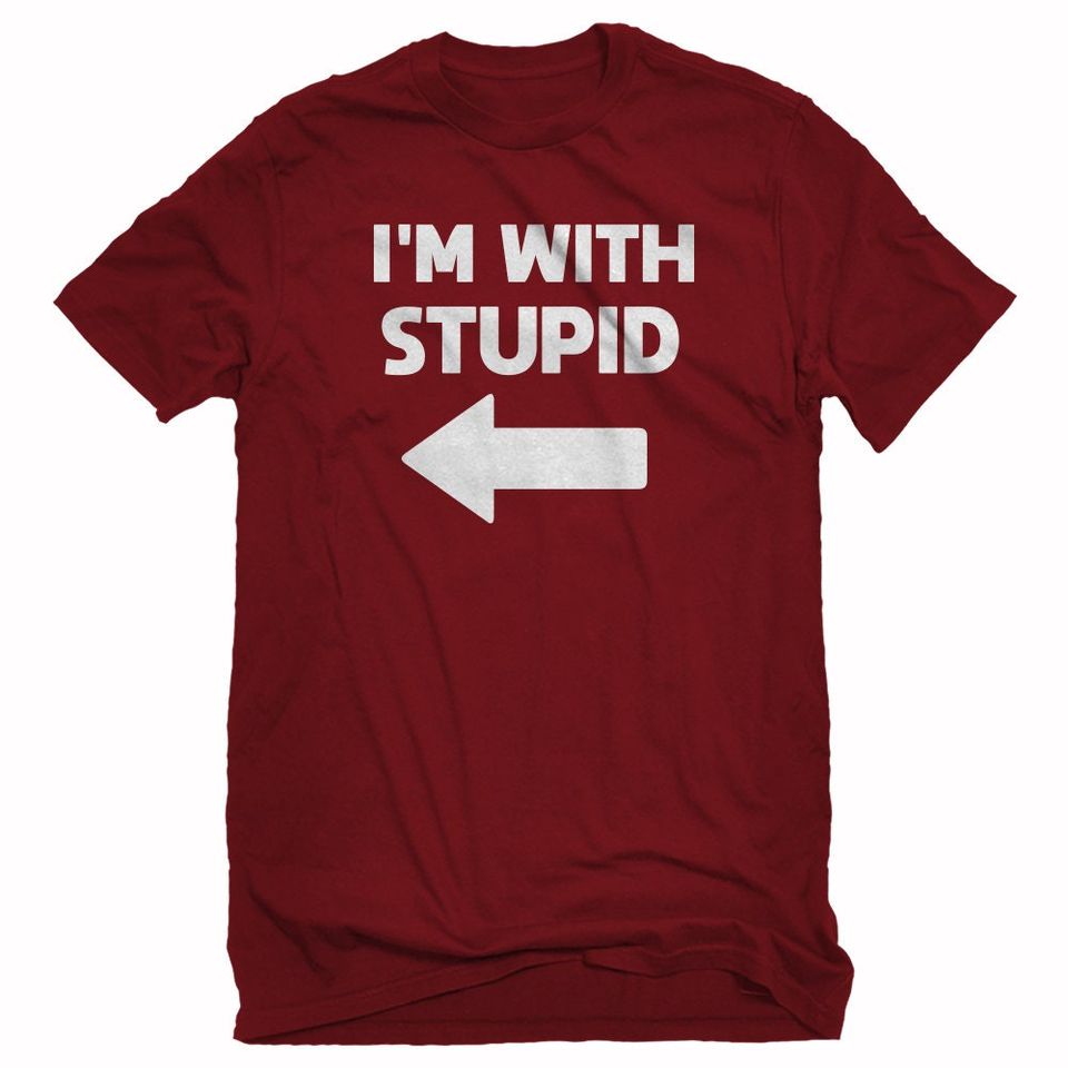 I'm With Stupid Left Unisex T-shirt