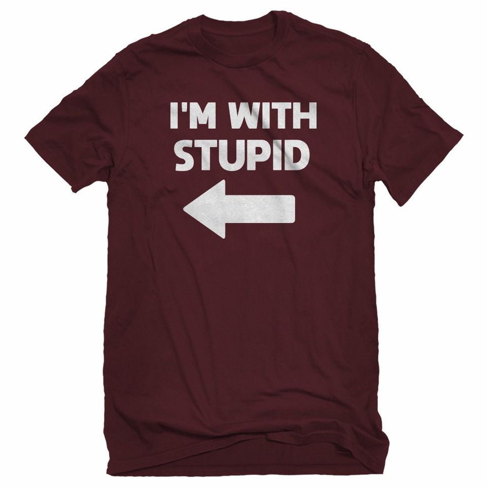 I'm With Stupid Left Unisex T-shirt