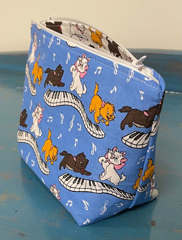 Aristocats cosmetic purse, Disney inspired bag