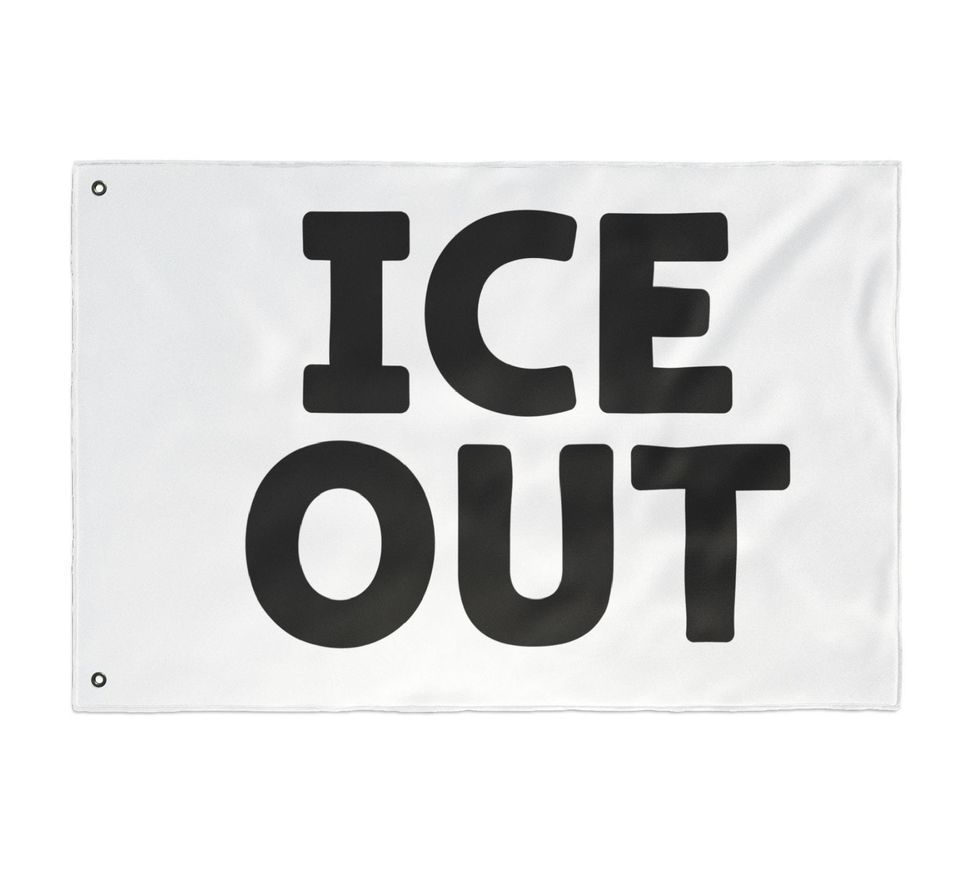 ICE OUT Flag