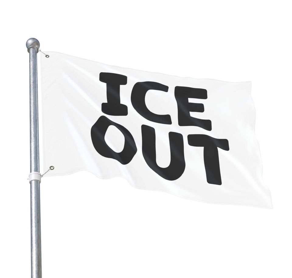ICE OUT Flag