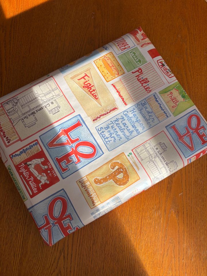 Phillies Matchbox Wrapping Paper