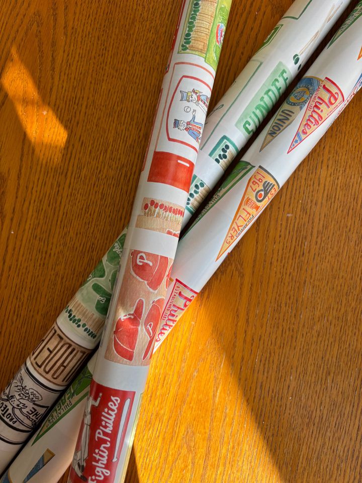 Phillies Matchbox Wrapping Paper