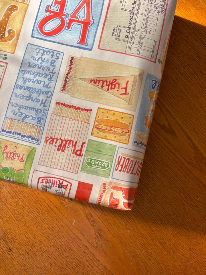 Phillies Matchbox Wrapping Paper