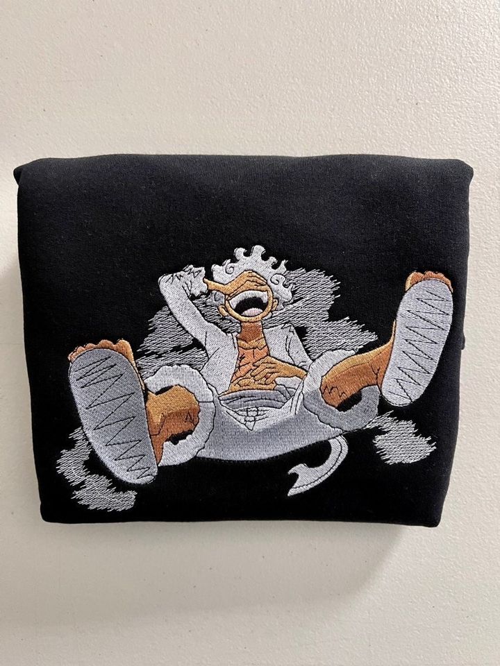 Luffy One Piece Anime Embroidered Sweatshirt