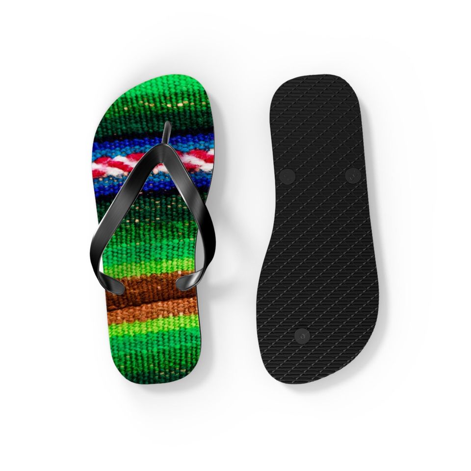 Sherpa Mexican Striped Groovy Flip Flops
