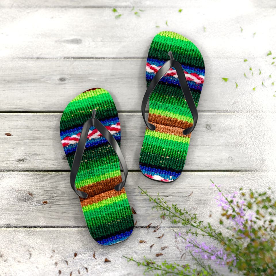 Sherpa Mexican Striped Groovy Flip Flops