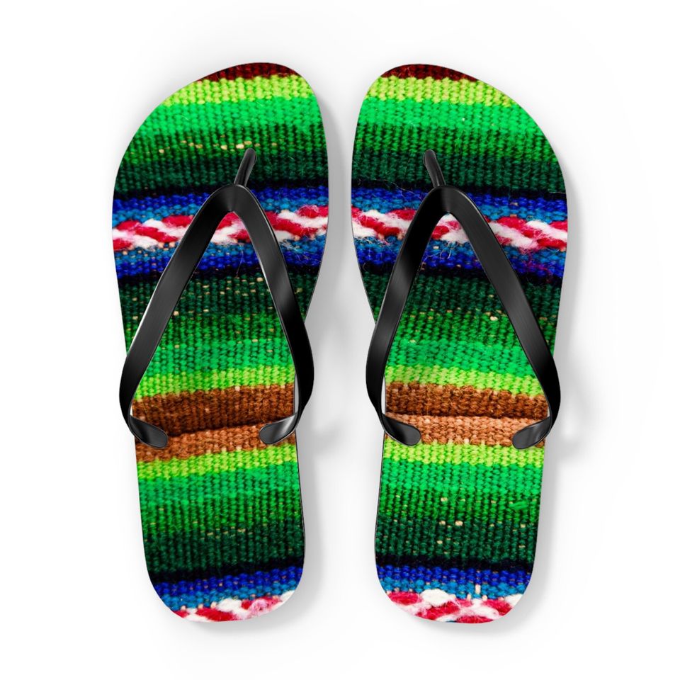 Sherpa Mexican Striped Groovy Flip Flops