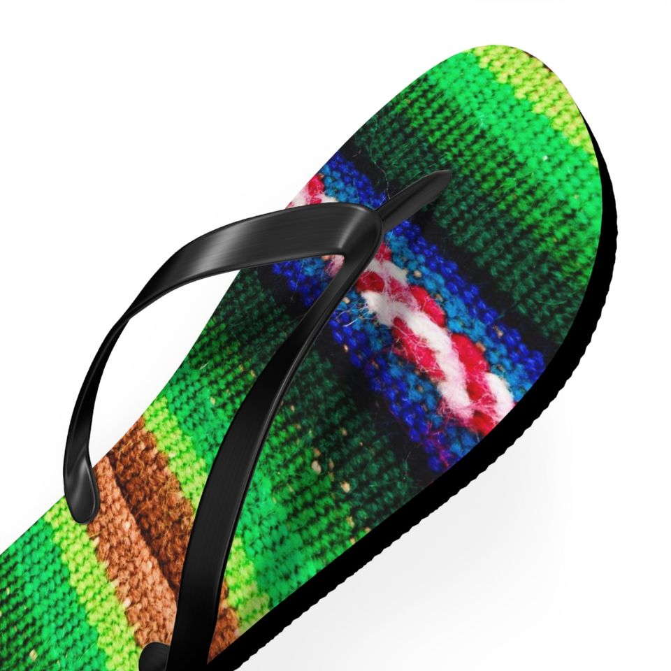 Sherpa Mexican Striped Groovy Flip Flops