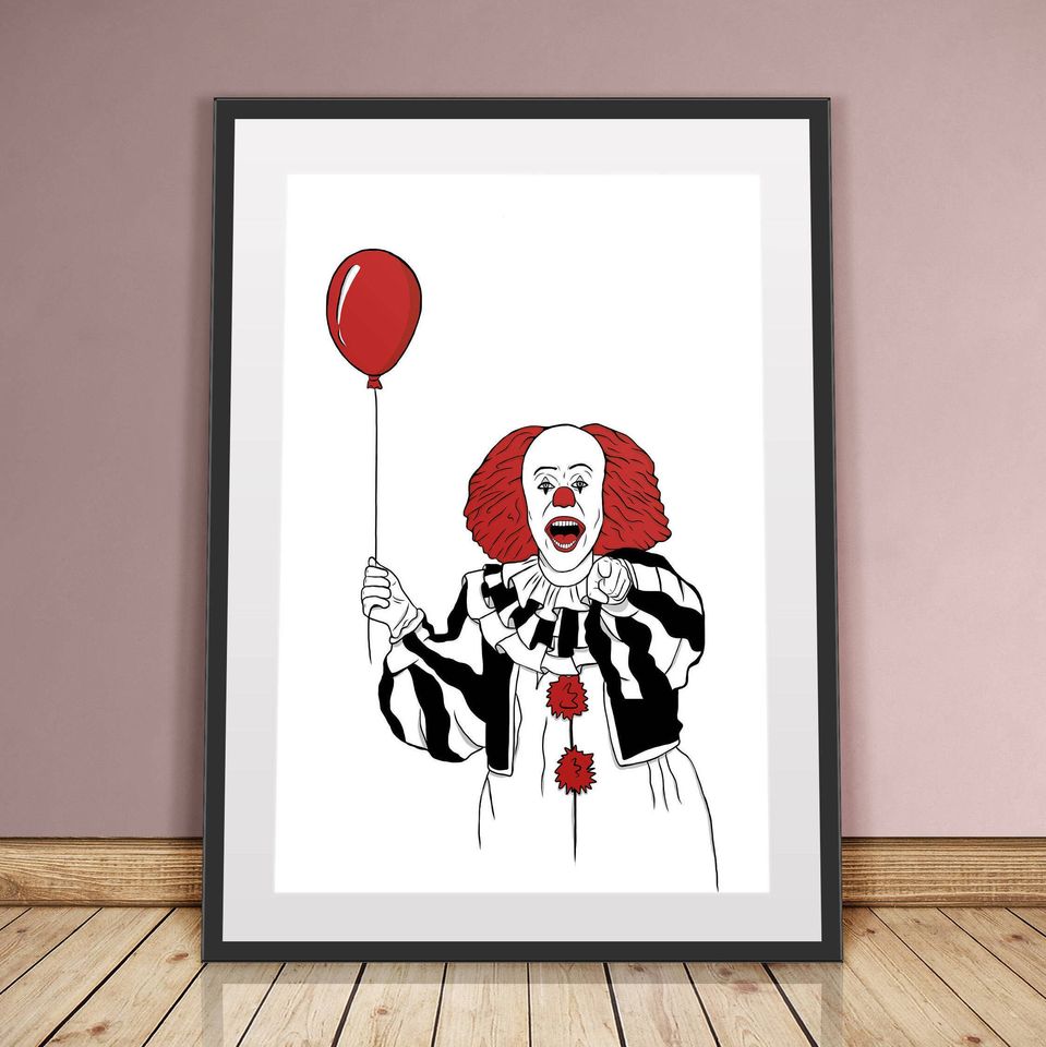 IT Poster, Pennywise Poster, Wall Decor