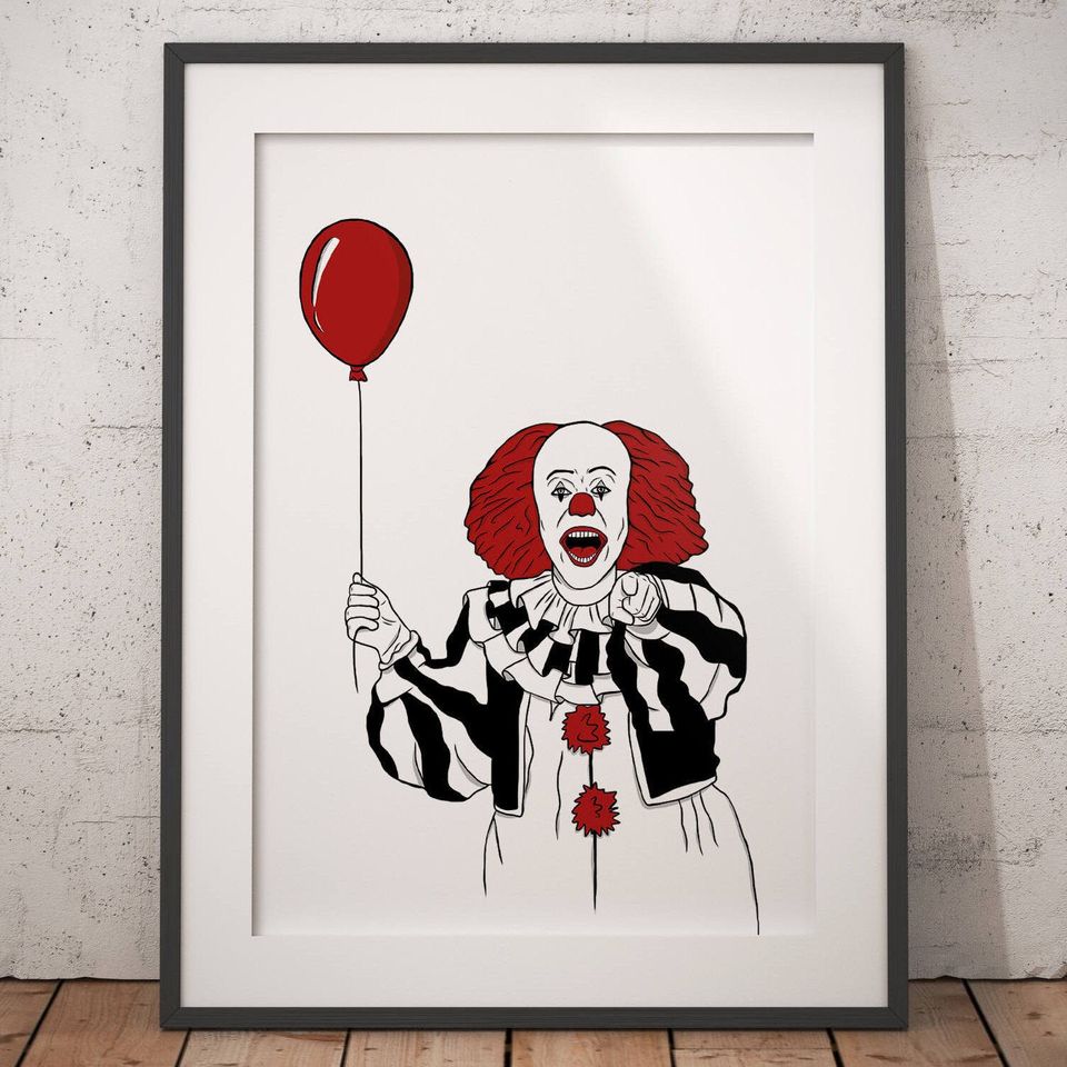 IT Poster, Pennywise Poster, Wall Decor