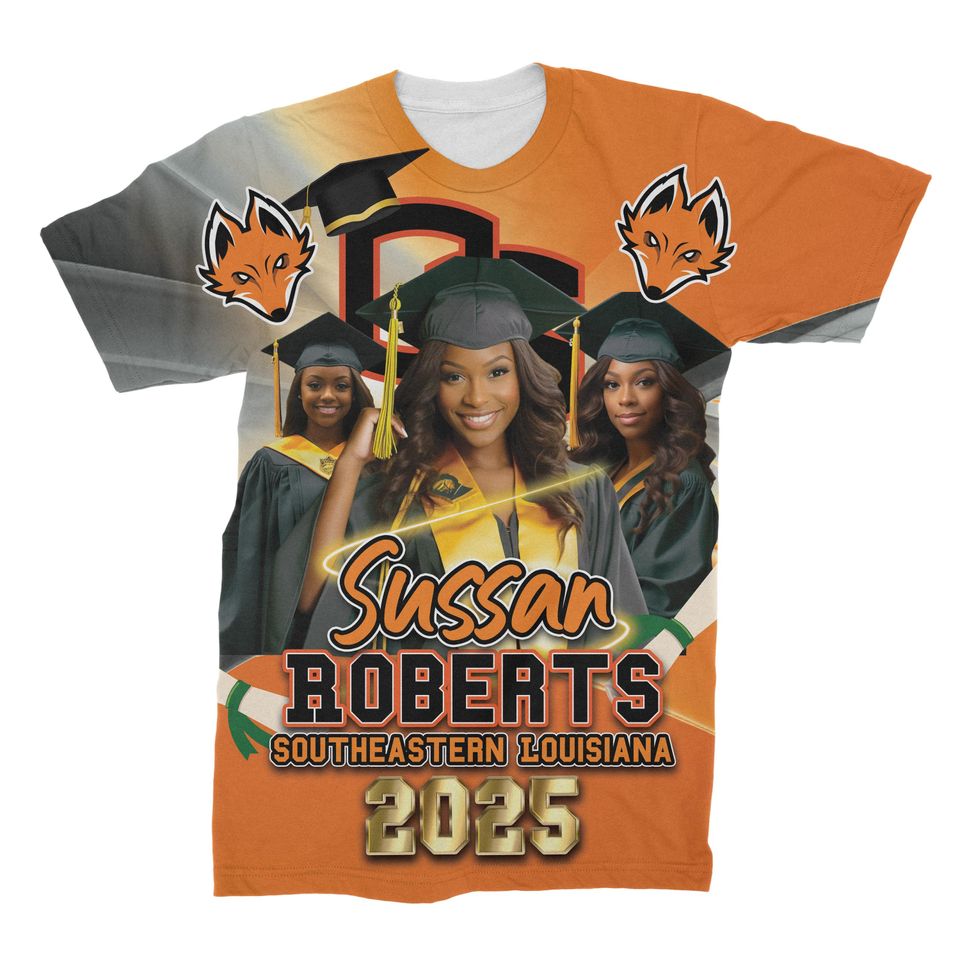 Personalized All Over Print Graduation T-Shirt