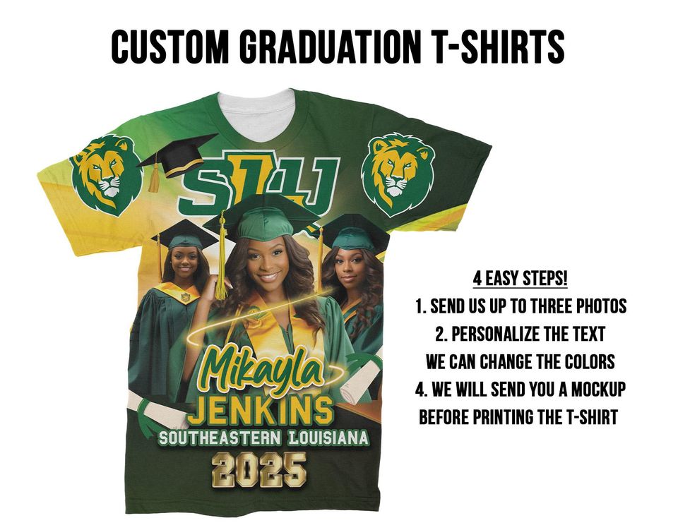 Personalized All Over Print Graduation T-Shirt