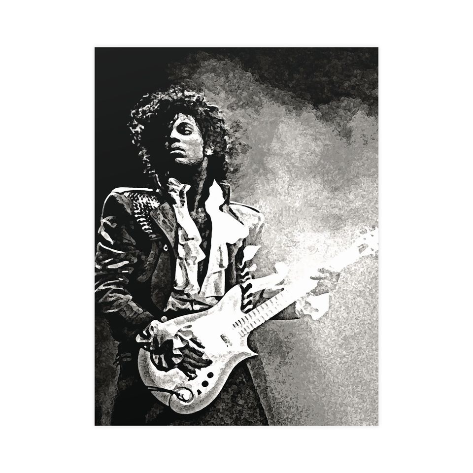 Prince Rogers Nelson Art - Rock Music Wall Design