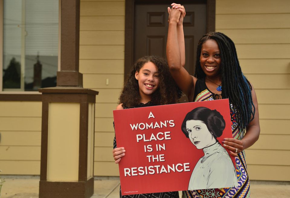 Princess Leia Resistance Yard Sign - Sign for Feminism and Social Justice
